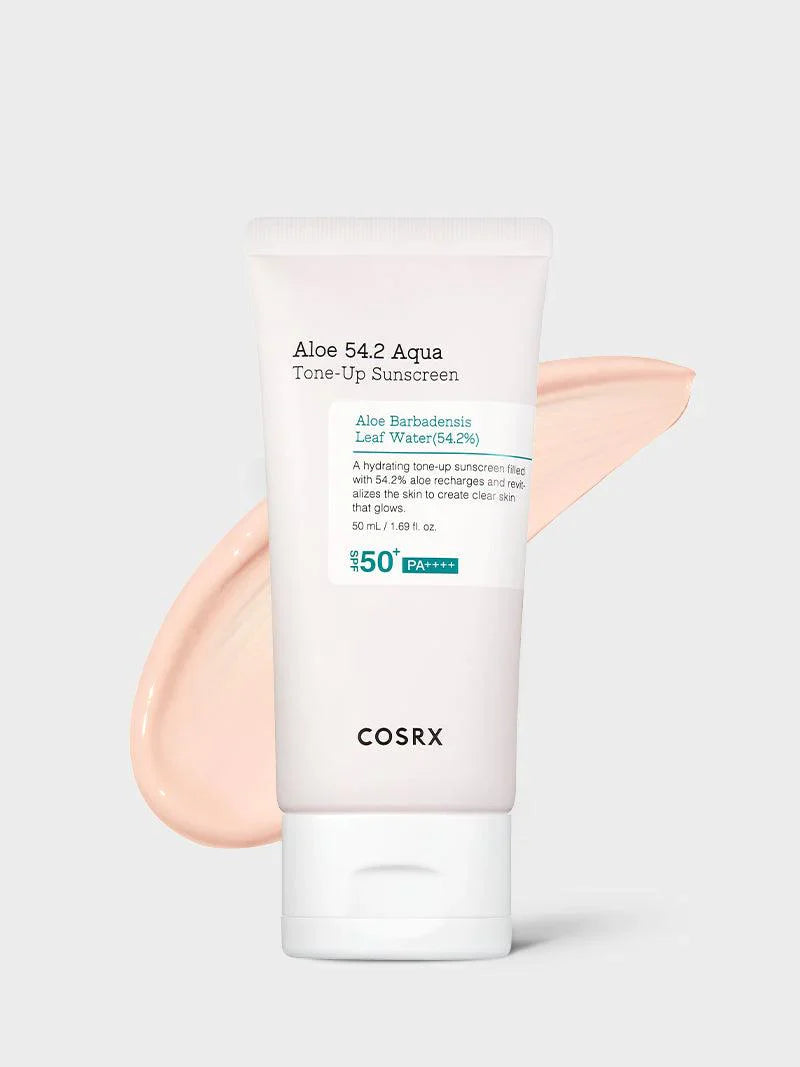 Aloe 54.2 Aqua Tone-Up Sunscreen SPF50+/PA++++ - Crema solare viso