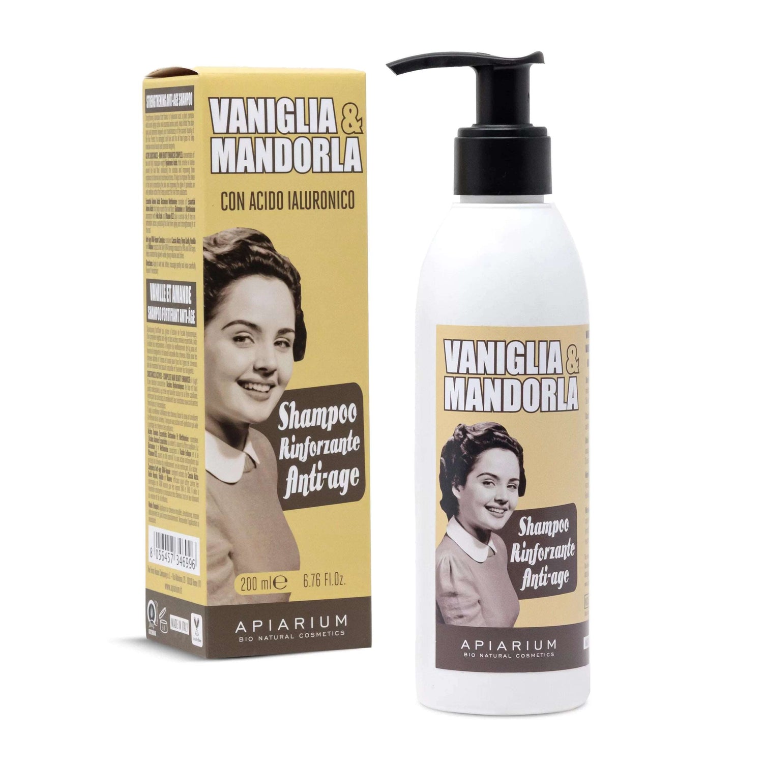 Shampoo rinforzante anti-age VANIGLIA E MANDORLA